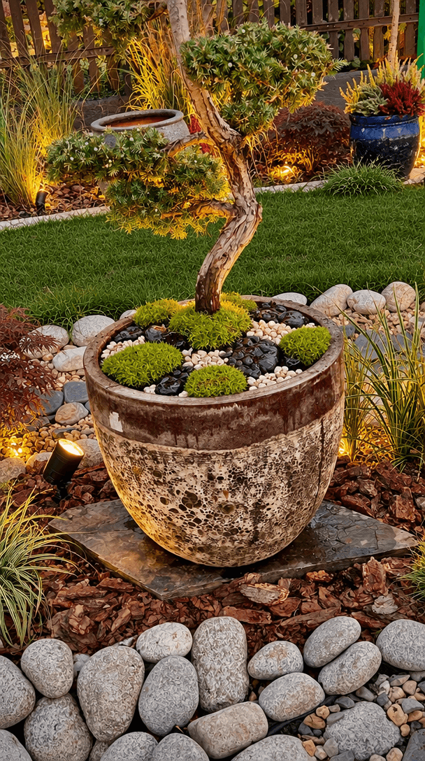 Landscape design in Japanese Garden style — Yard by GenRoom AI