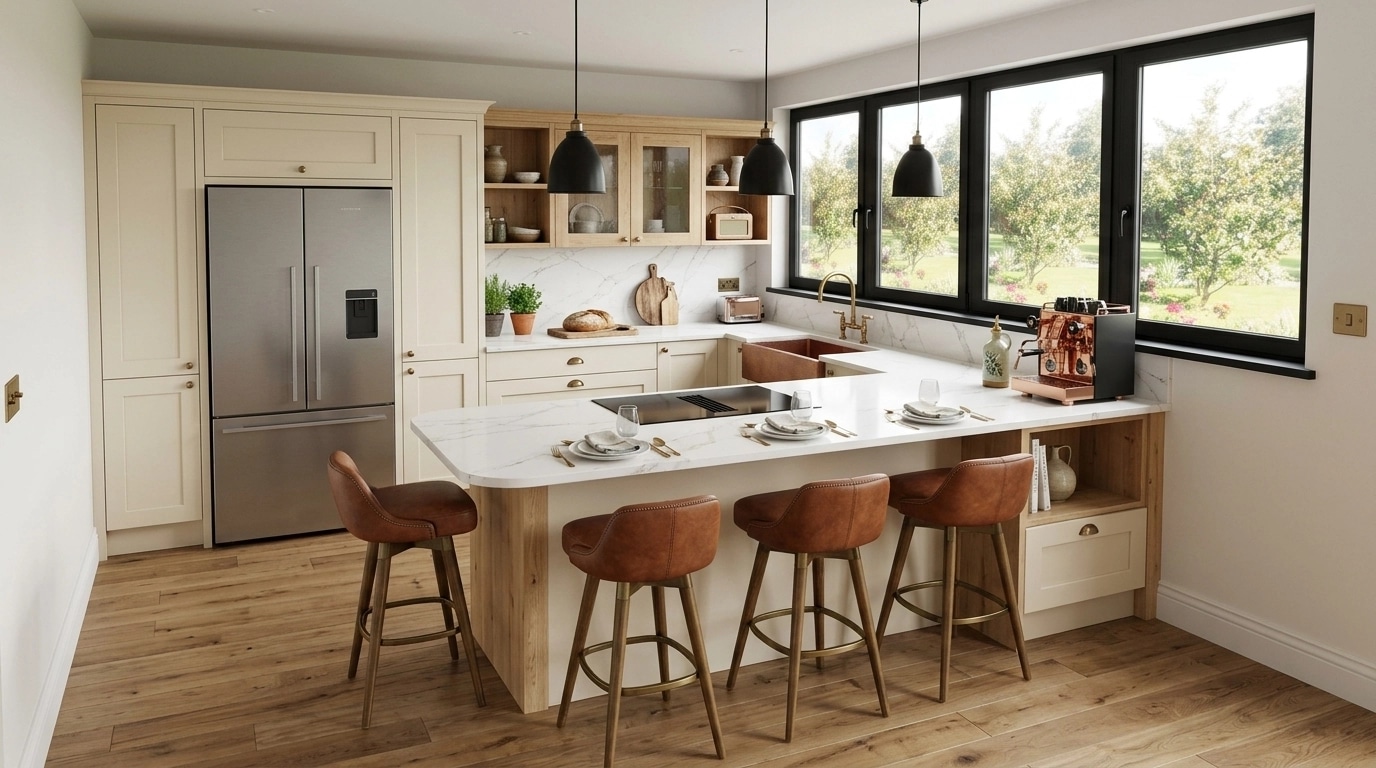Modern Farmhouse Kitchen design — interior photo by GenRoom AI