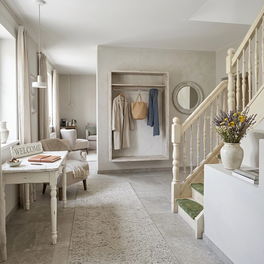 Interior design in Scandinavian style — lobby by GenRoom AI