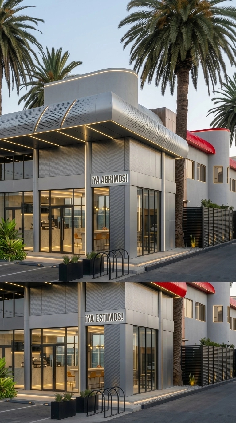 Hi-Tech Facade Facade design — facade photo by GenRoom AI