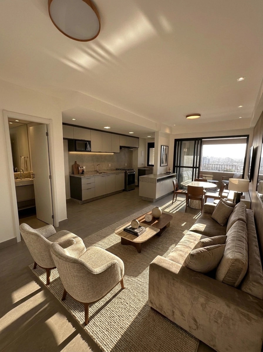 Interior design in Contemporary style — Living Room by GenRoom AI