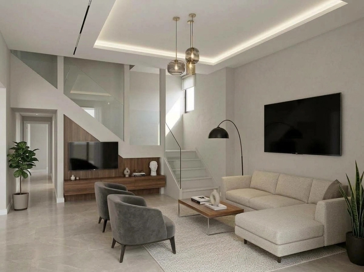 Interior design in Contemporary style — Living Room by GenRoom AI