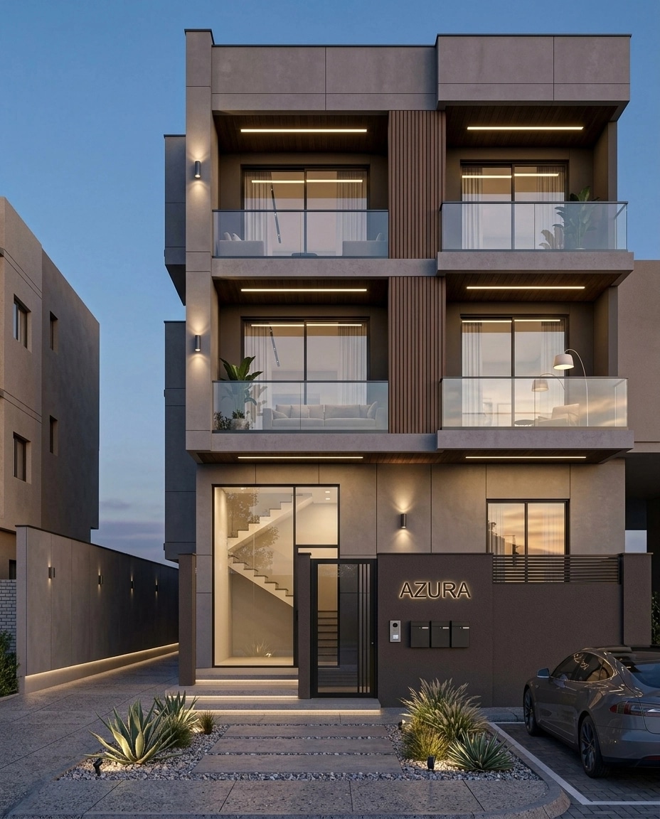 Facade design in Contemporary Facade style — Facade by GenRoom AI