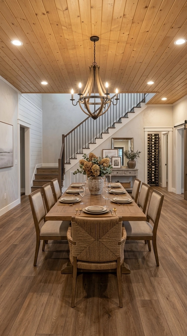 Interior design in Modern Farmhouse style — dining_room by GenRoom AI