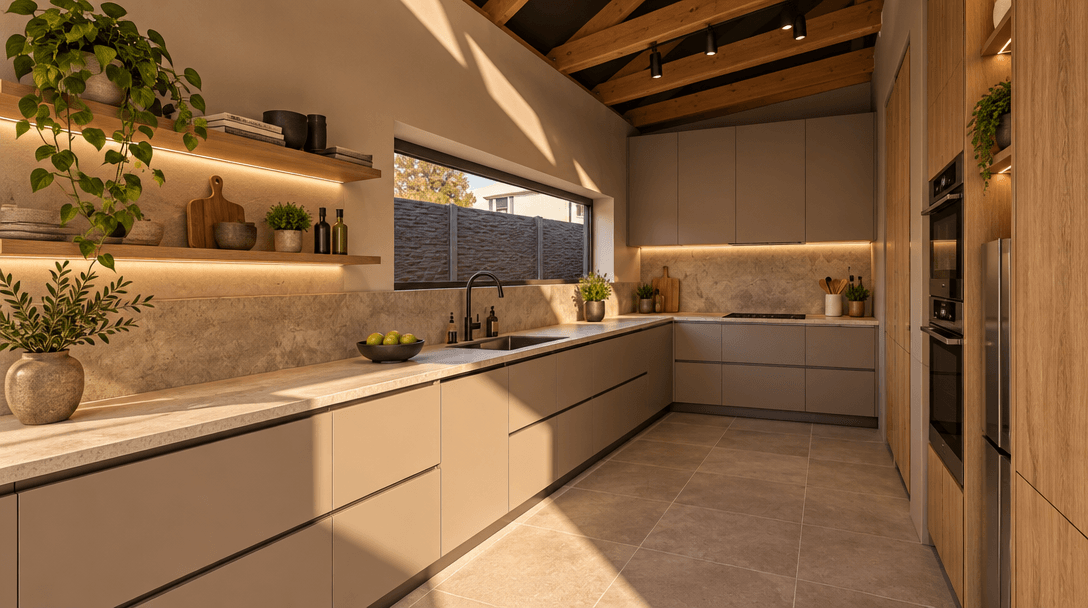 Interior design in Contemporary style — Kitchen by GenRoom AI