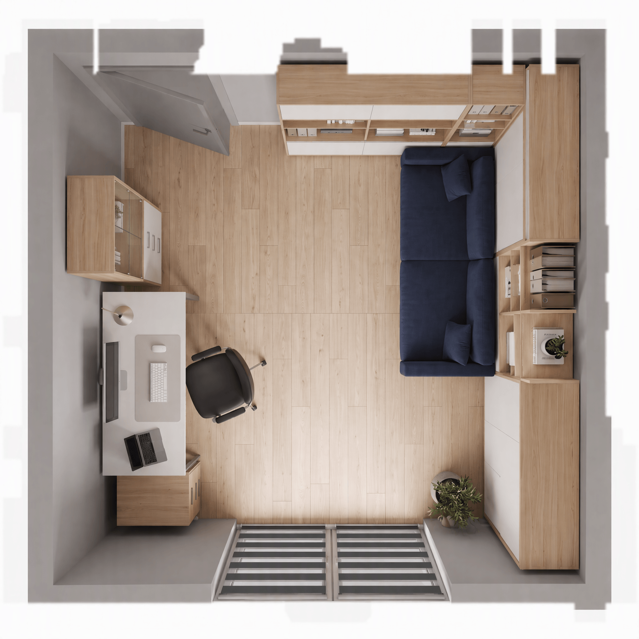 Interior design in Minimalism style — Living Room by GenRoom AI