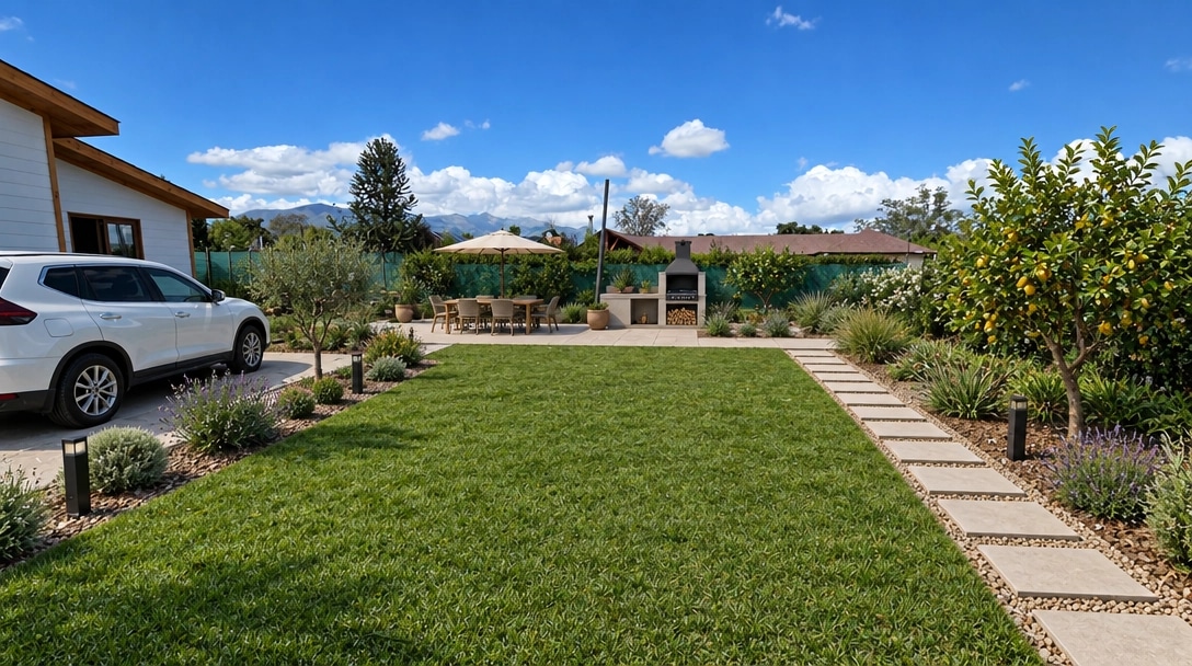 Landscape design in Minimalist Yard style — Yard by GenRoom AI