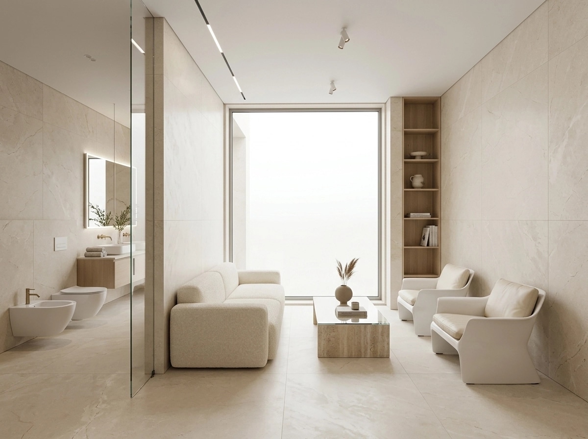 Interior design in Minimalism style — Living Room by GenRoom AI