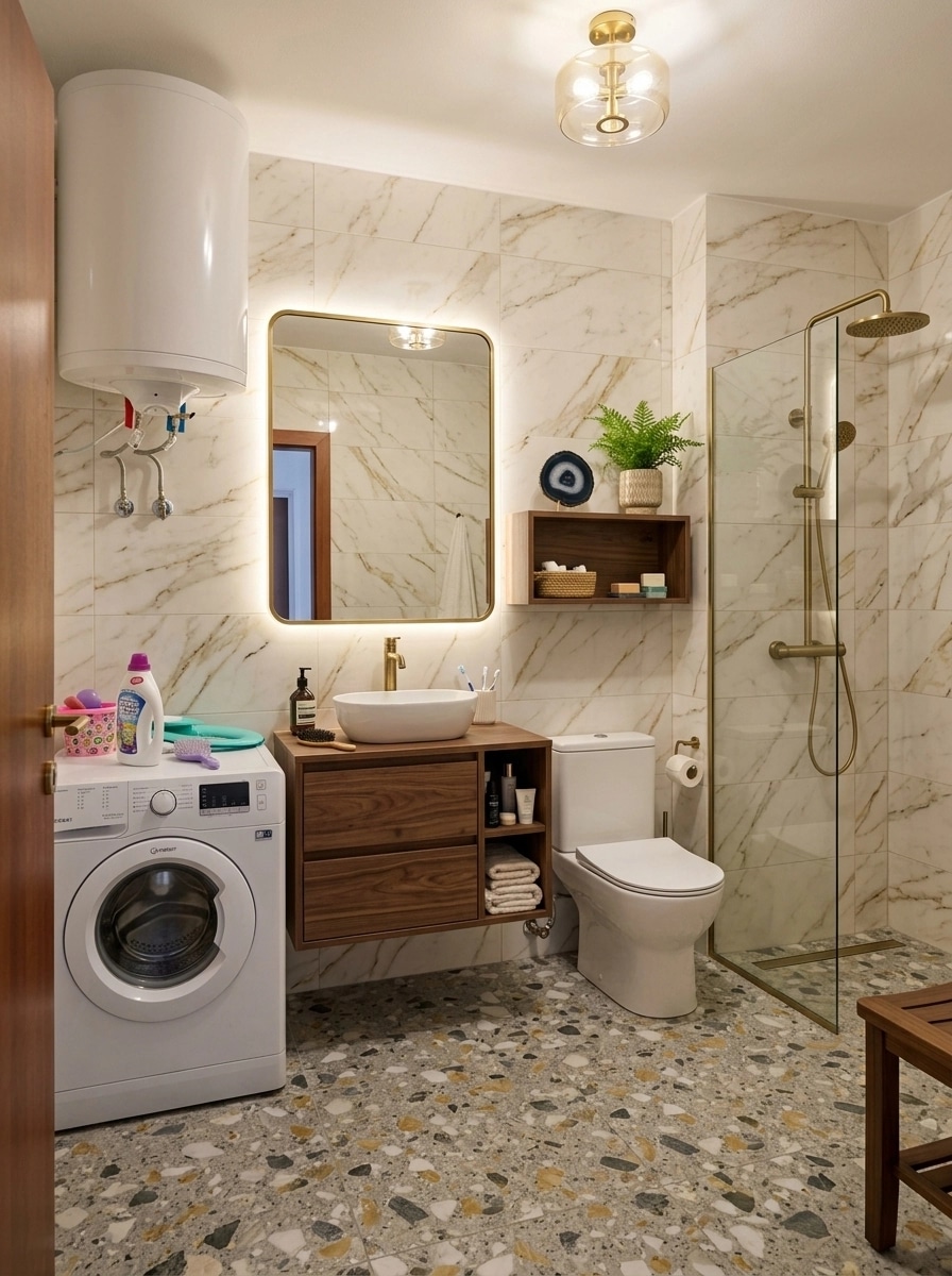 Bathroom interior in no_style style — photo by GenRoom AI