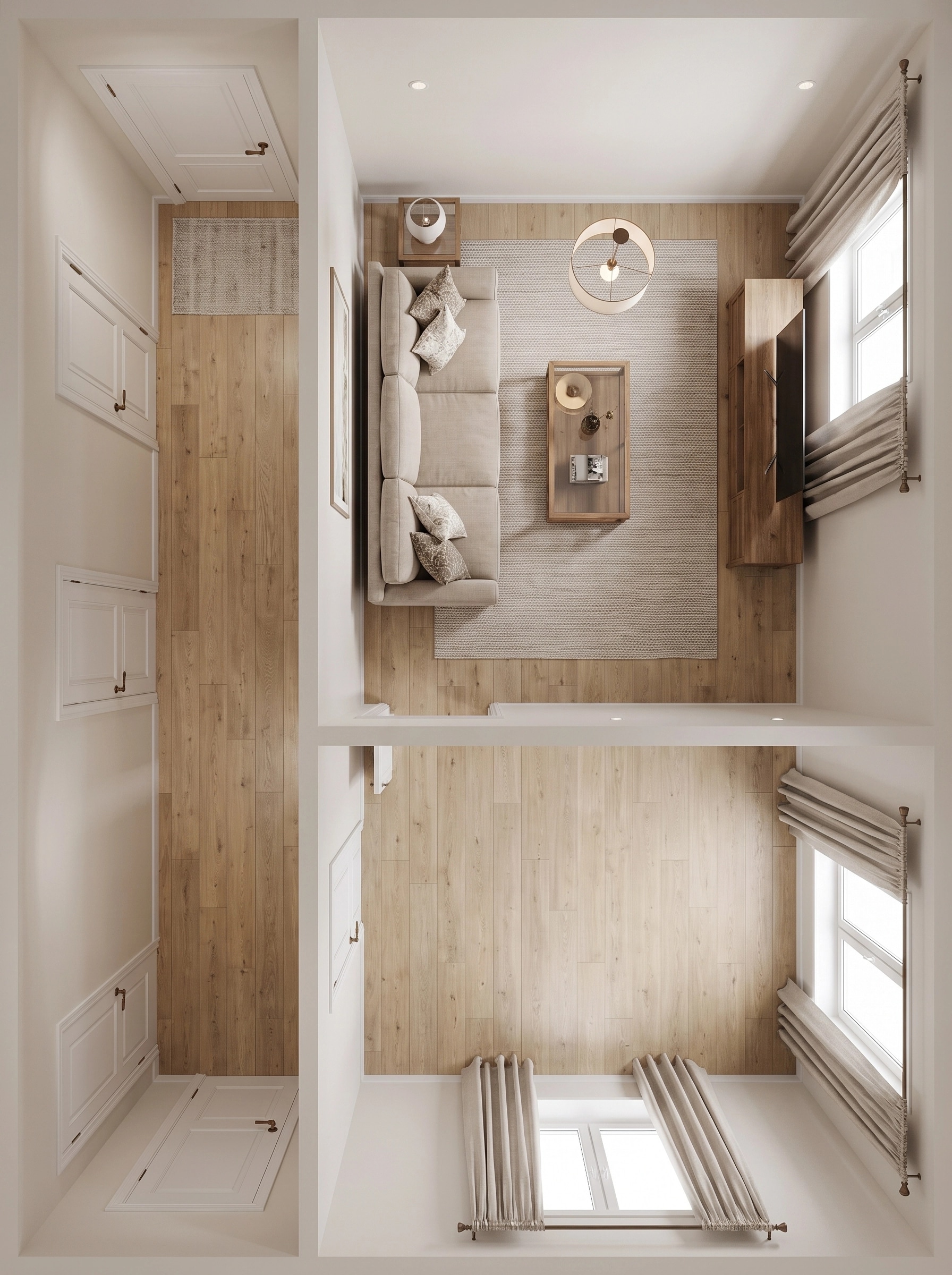 Interior design in Transitional style — Living Room by GenRoom AI