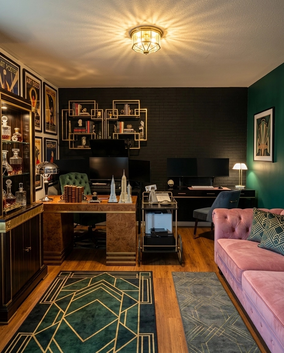 Art Deco Office design — interior photo by GenRoom AI