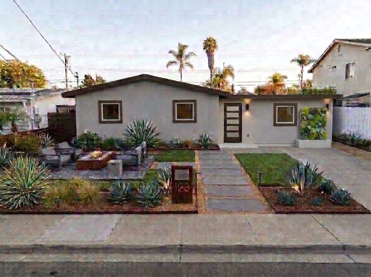 Landscape design in Contemporary Yard style — Yard by GenRoom AI