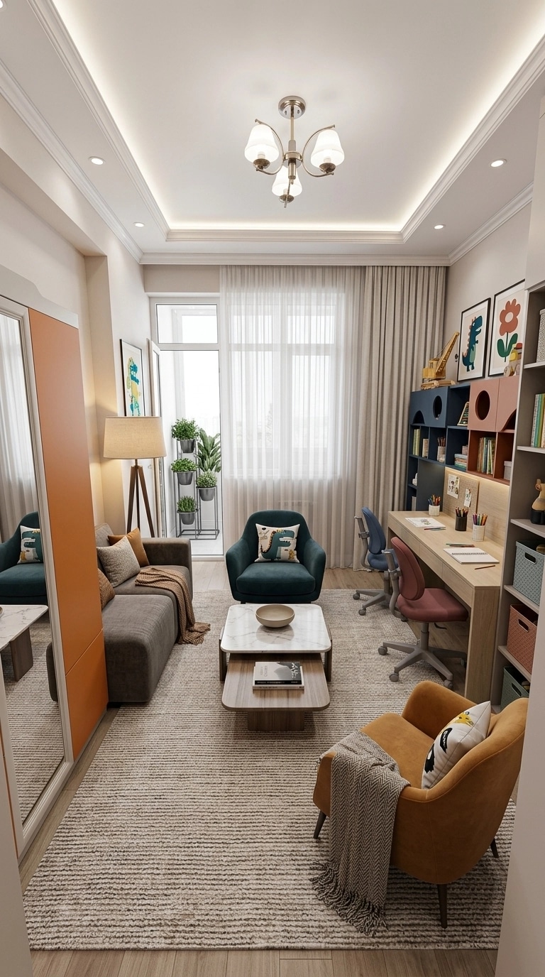 Interior design in Contemporary style — Living Room by GenRoom AI