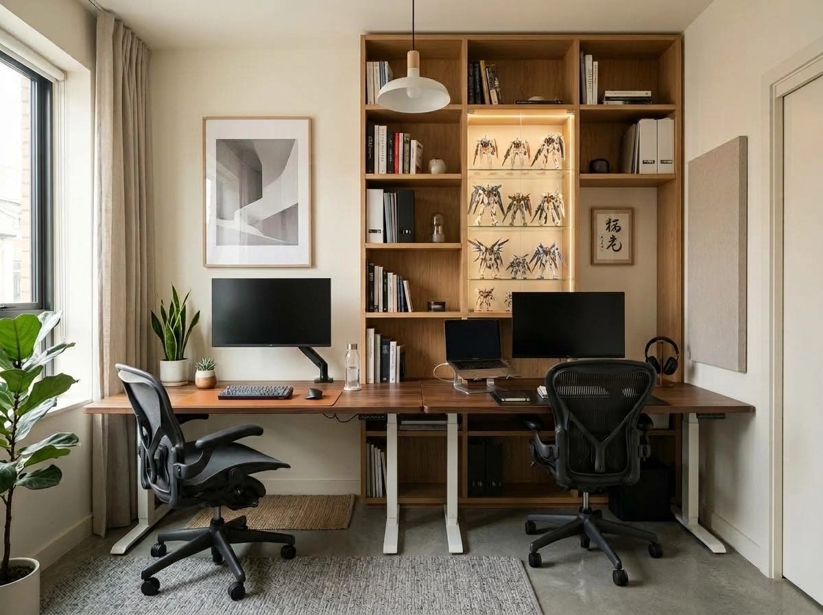 Minimalism Office design — interior photo by GenRoom AI