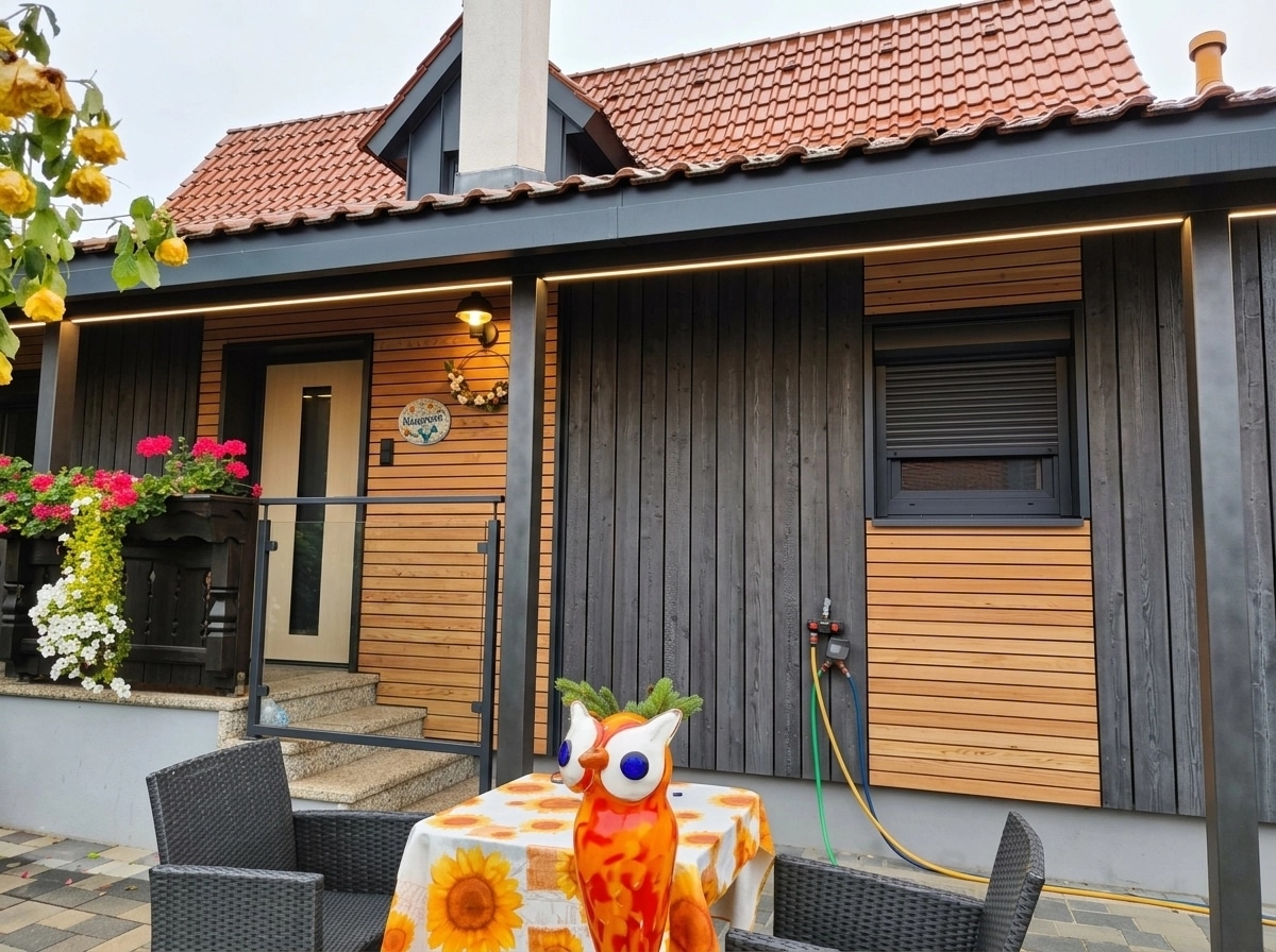 Cephe tasarımı Barnhouse Facade stili — Cephe GenRoom AI