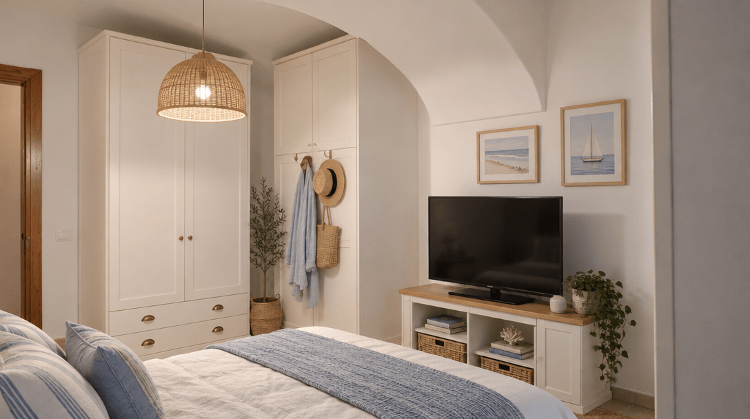 Interior desain di Coastal / Hamptons gaya — Kamar Tidur oleh GenRoom AI