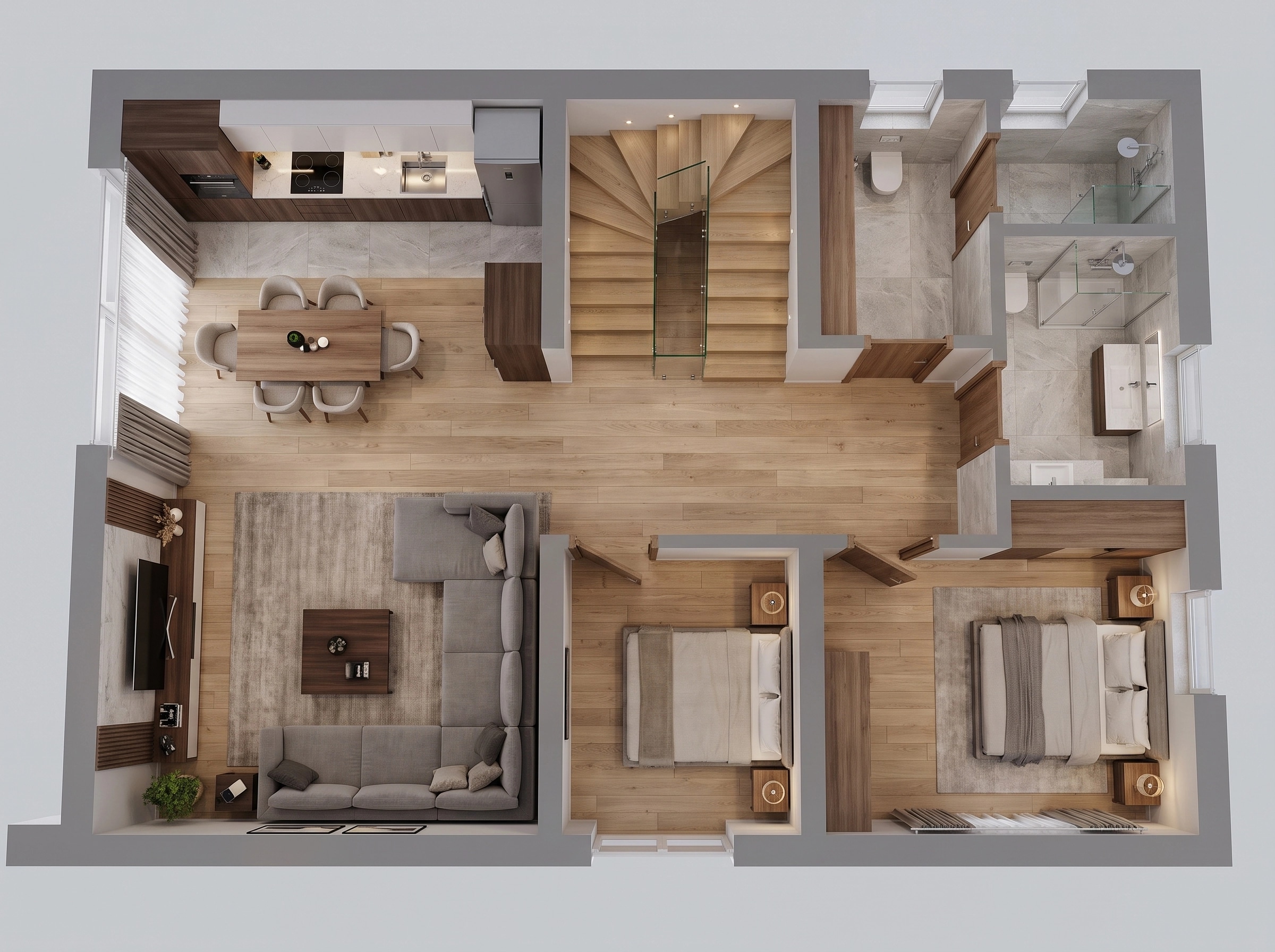 Interior design in Contemporary style — Living Room by GenRoom AI