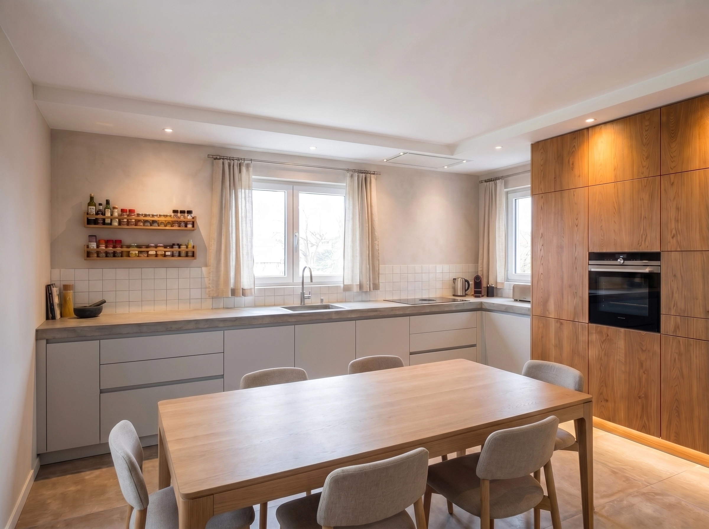 Interior design in Contemporary style — Kitchen by GenRoom AI