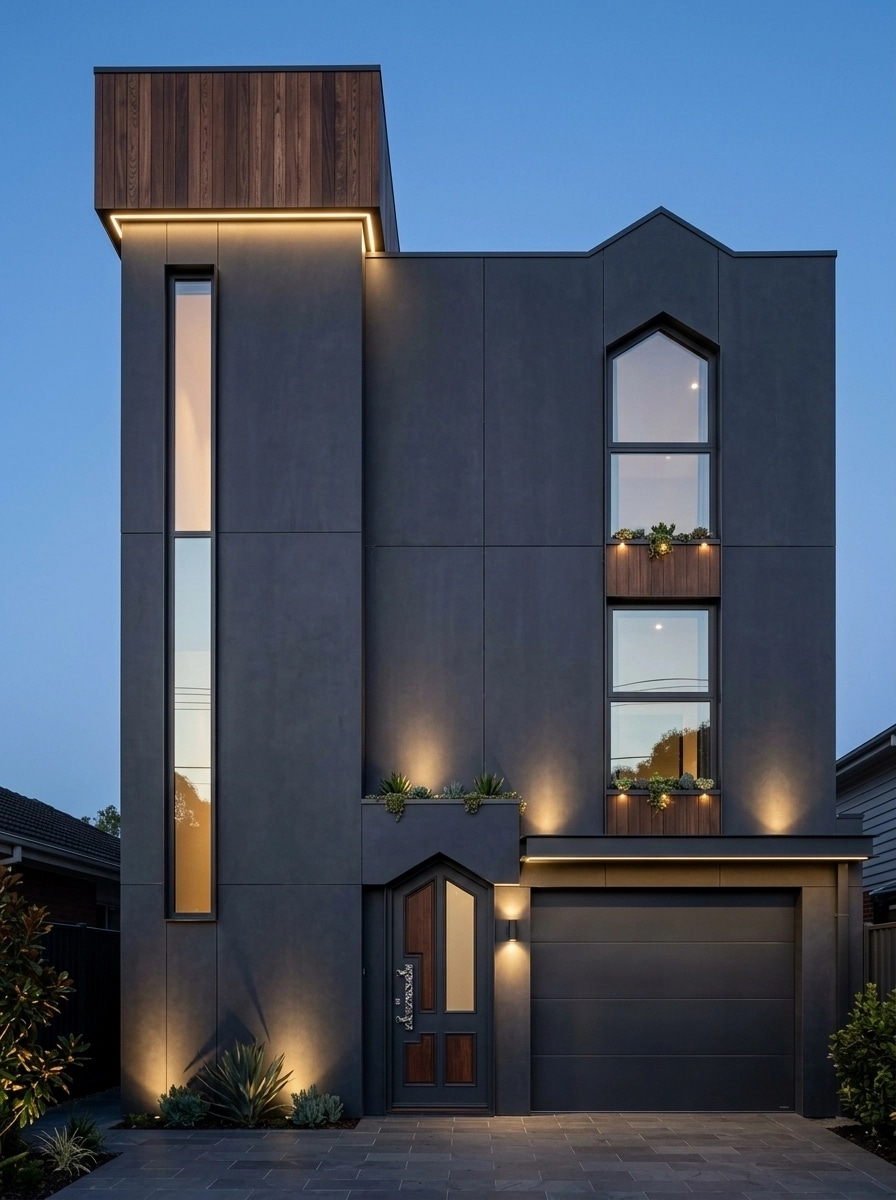 Facade design in Contemporary Facade style — Facade by GenRoom AI