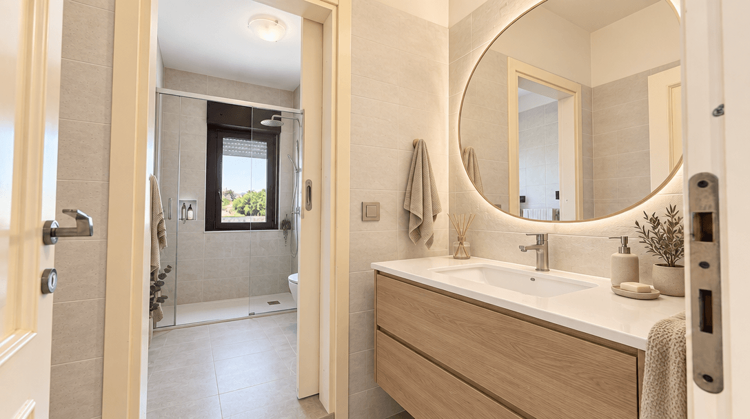 Interior design in Scandinavian style — Bathroom by GenRoom AI