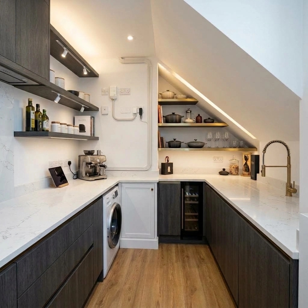 Kitchen interior in Contemporary style — photo by GenRoom AI