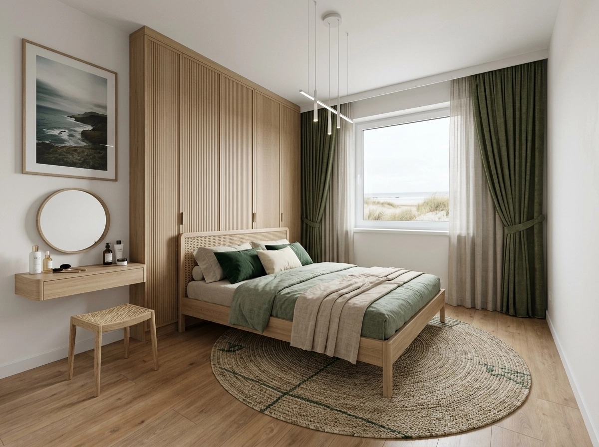 Scandinavian Bedroom design — interior photo by GenRoom AI