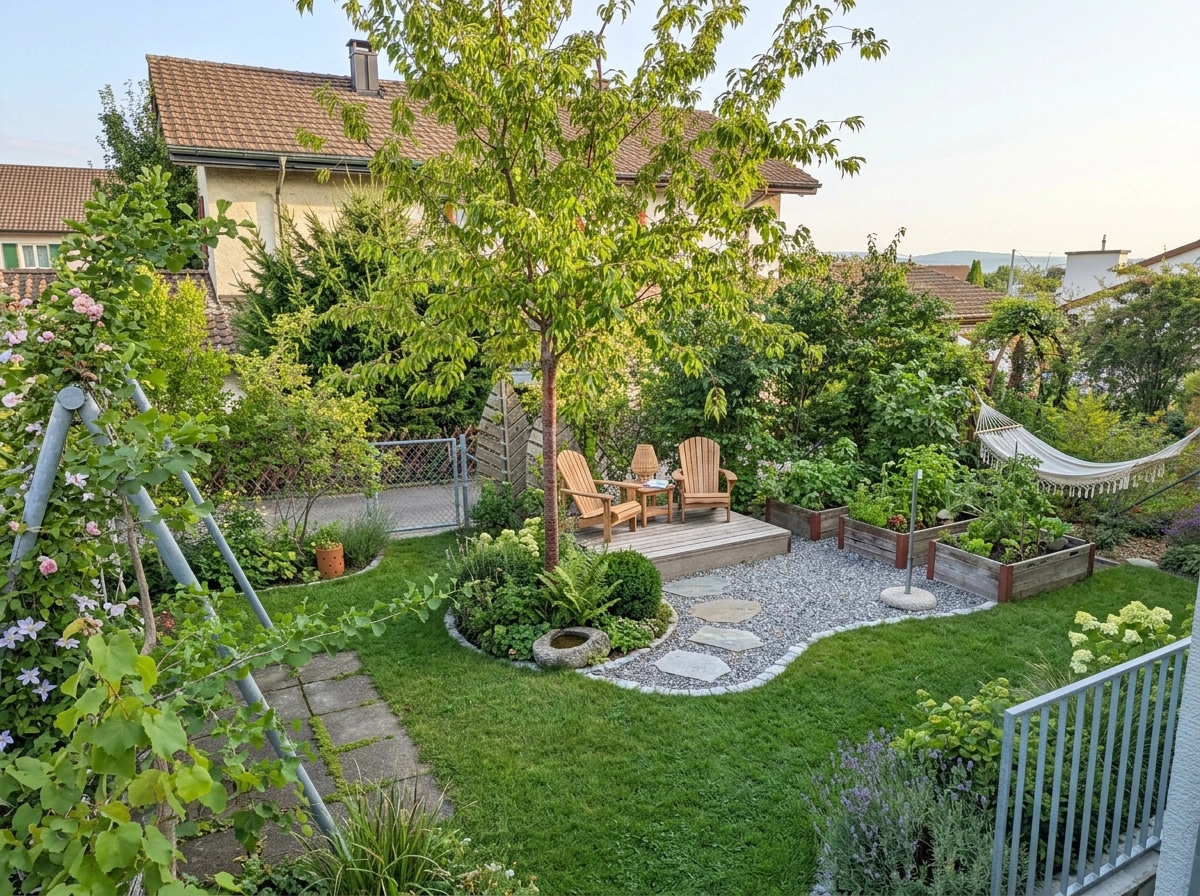 Landscape design in Eco Natural Garden style — Yard by GenRoom AI