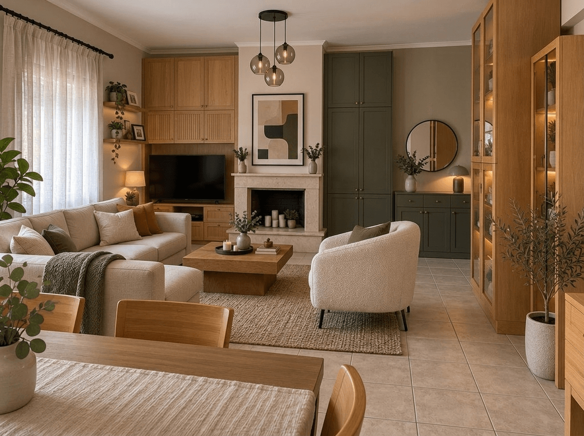 Interior design in Contemporary style — Living Room by GenRoom AI