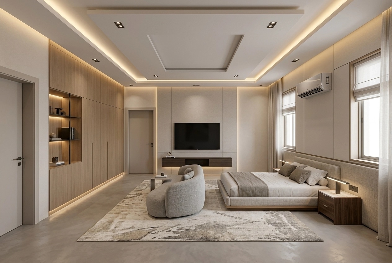 Minimalism Bedroom design — interior photo by GenRoom AI