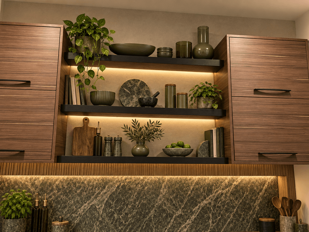 Kitchen interior in Contemporary style — photo by GenRoom AI