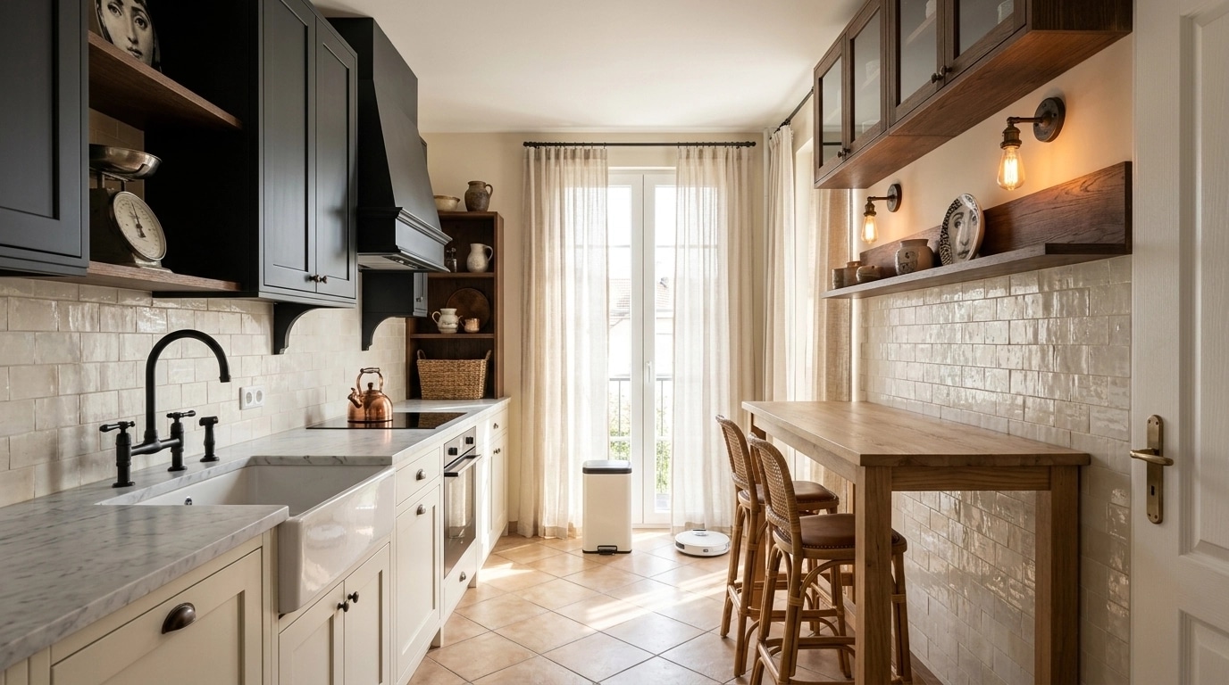 Modern Farmhouse Kitchen design — interior photo by GenRoom AI