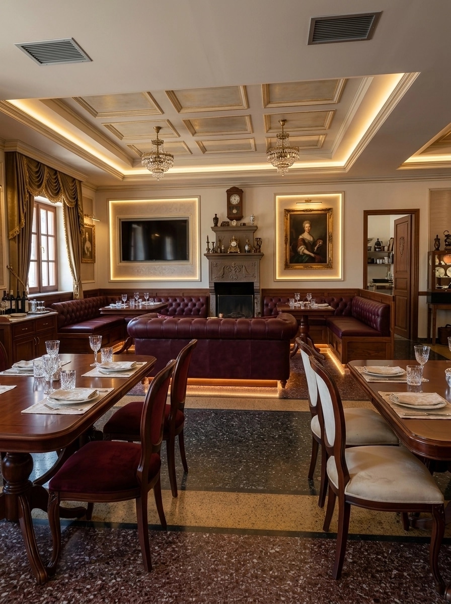 Interior design in Classic style — restaurant by GenRoom AI