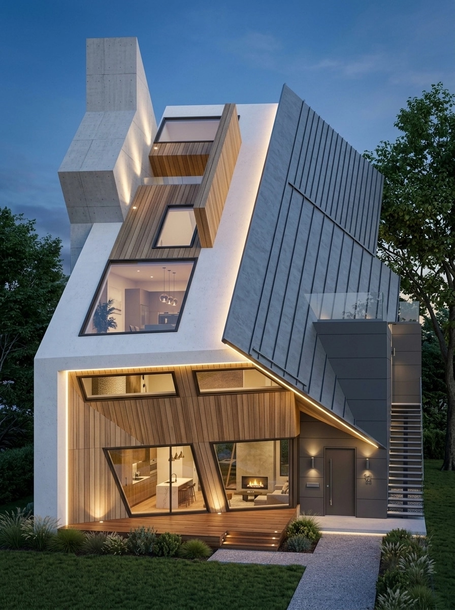 Contemporary Facade Facade design — facade photo by GenRoom AI