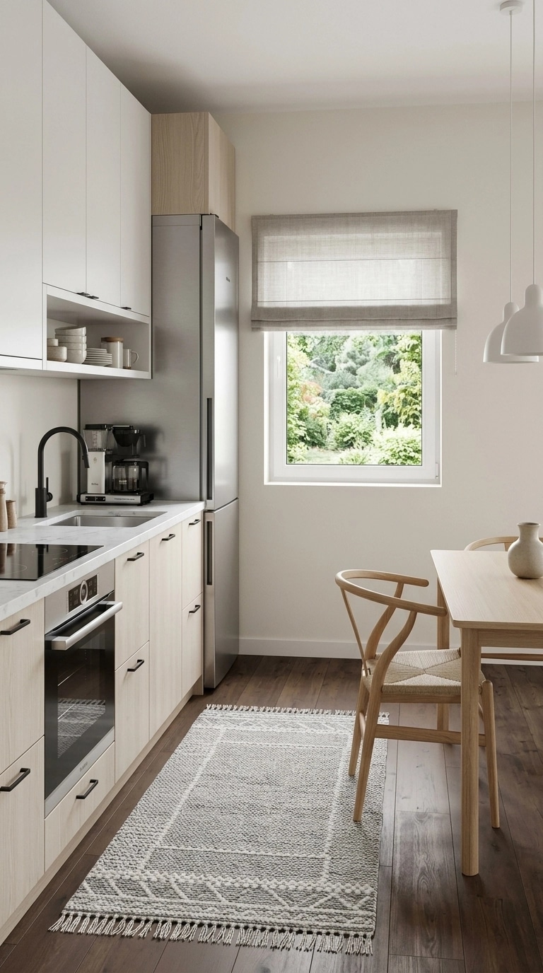 Kitchen interior in Scandinavian style — photo by GenRoom AI