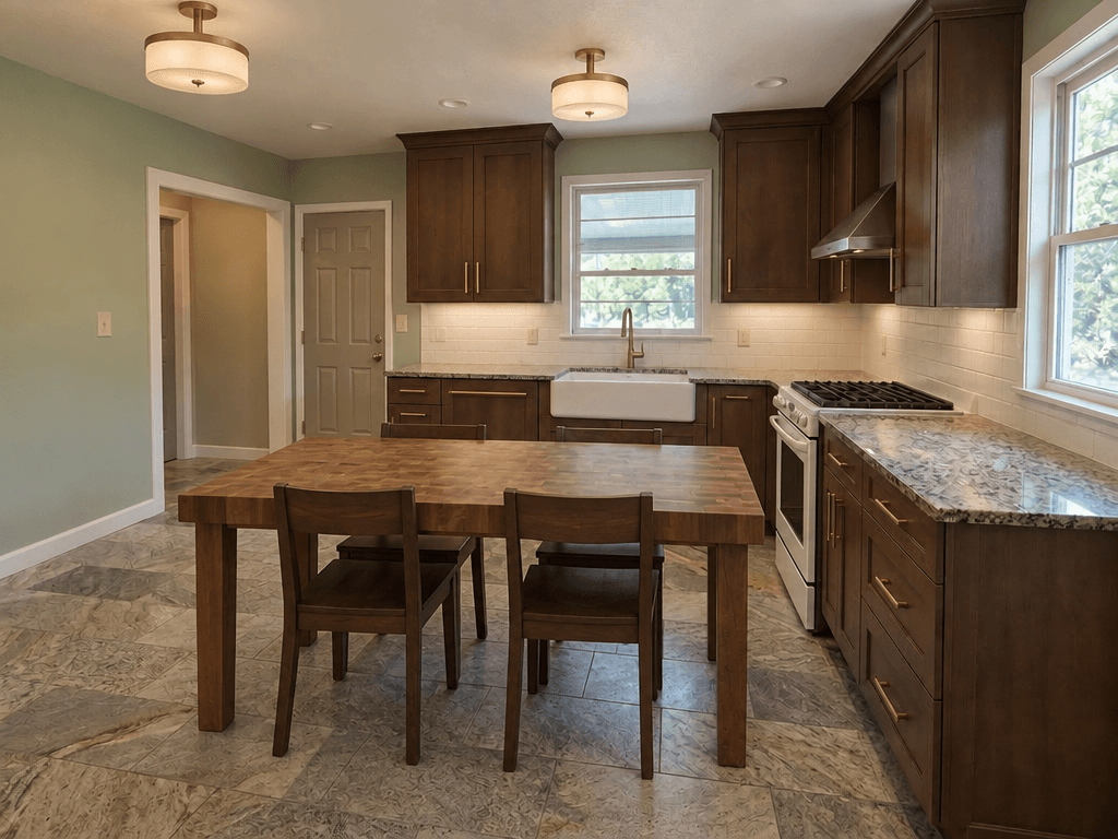 Kitchen interior in no_style style — photo by GenRoom AI