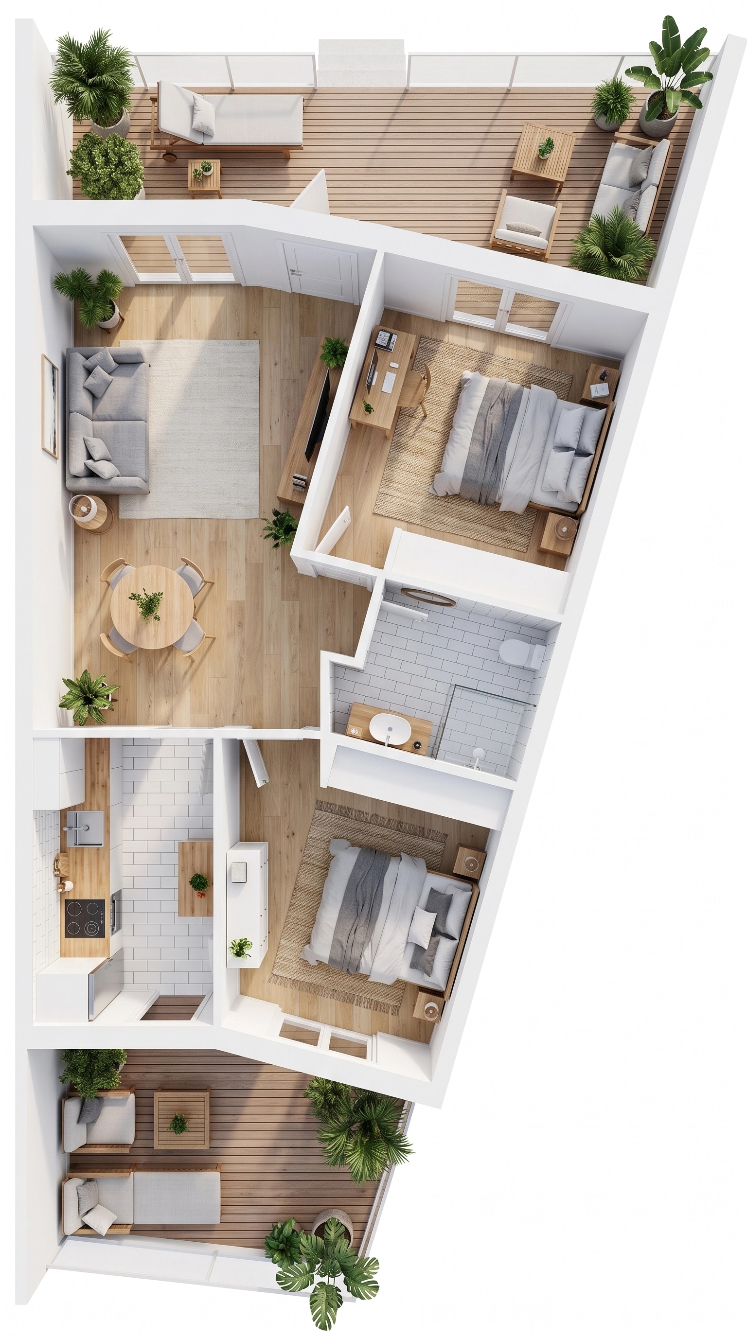 Scandinavian Living Room design — interior photo by GenRoom AI
