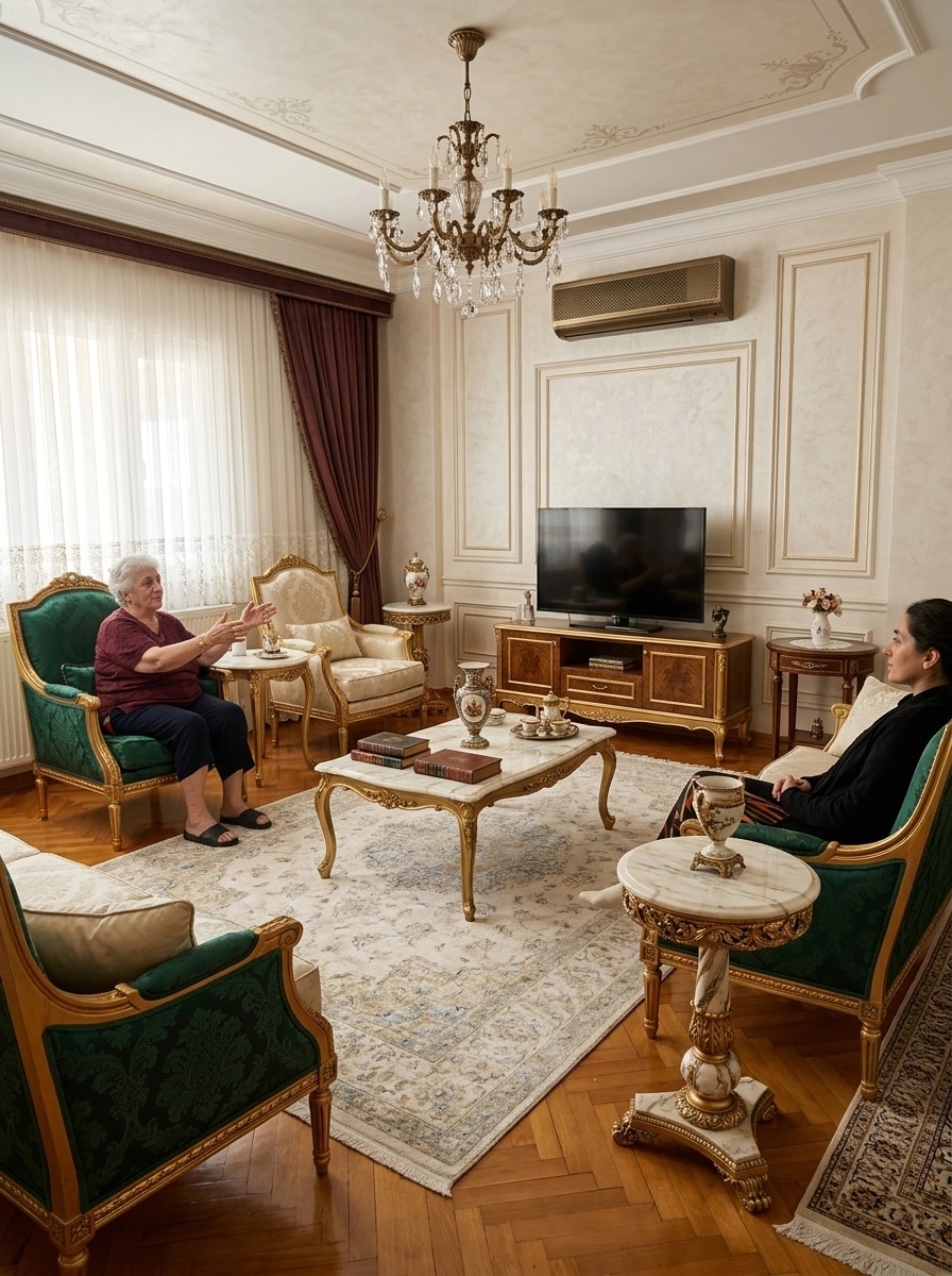 Interior design in Neoclassic style — Living Room by GenRoom AI