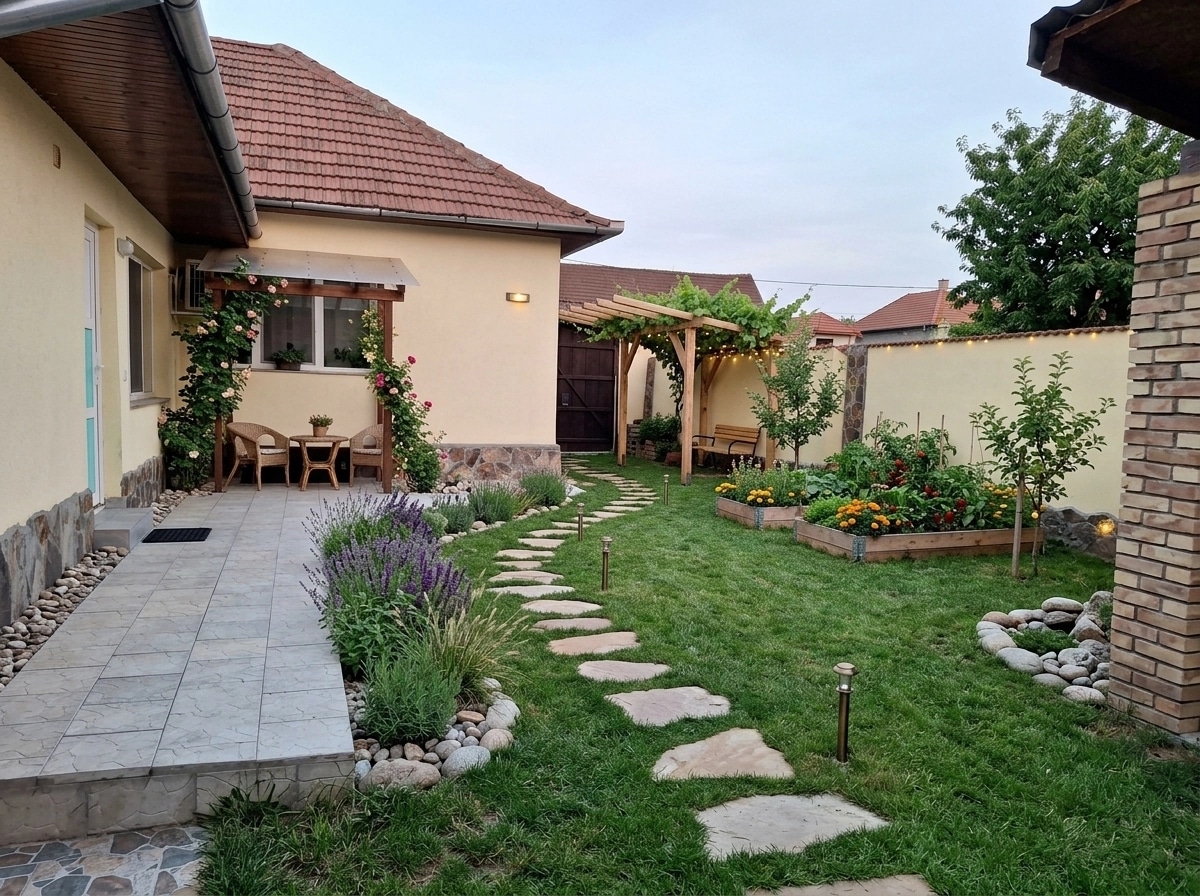 Landscape design in Eco Natural Garden style — Yard by GenRoom AI