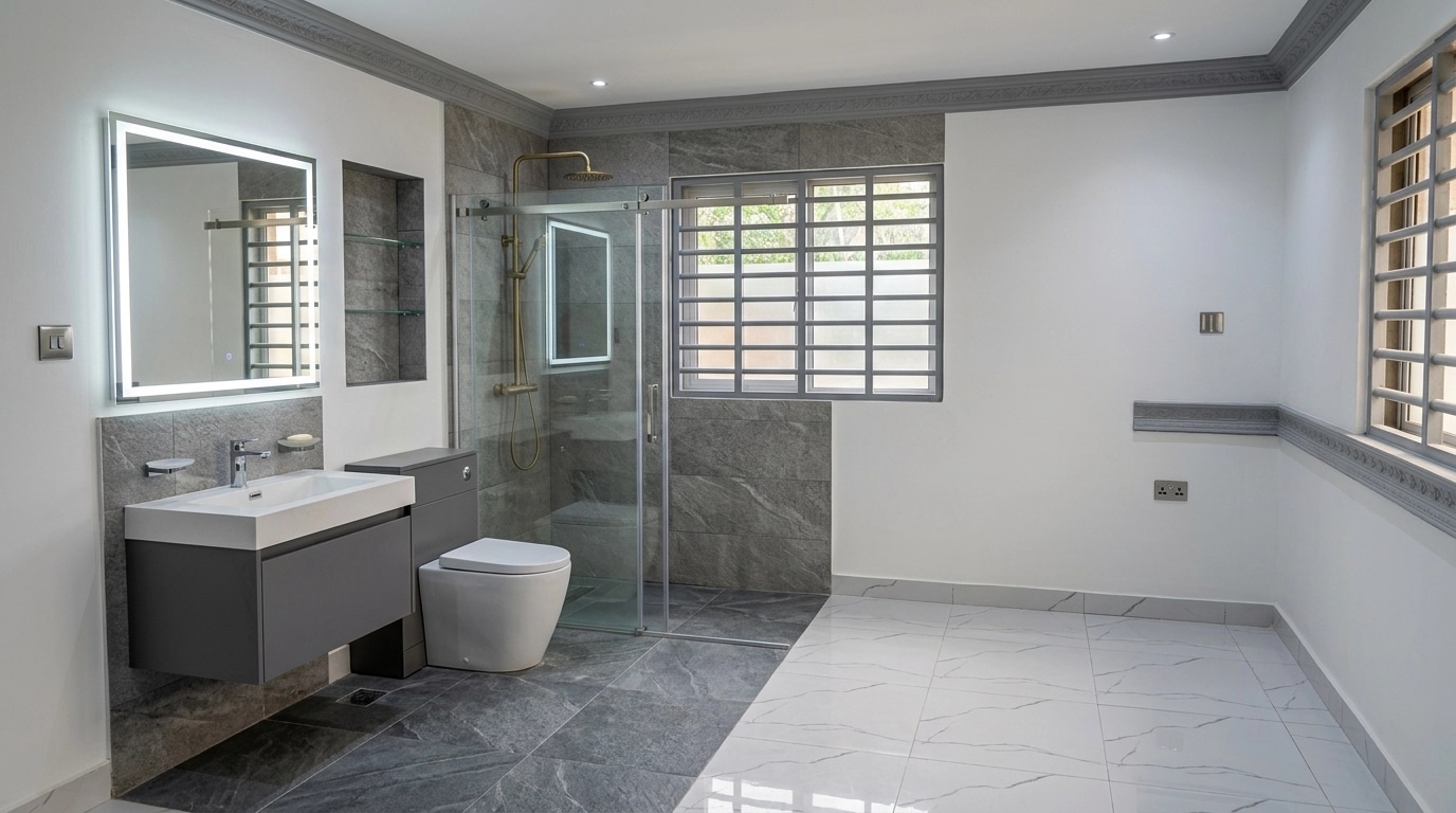 Bathroom interior in no_style style — photo by GenRoom AI
