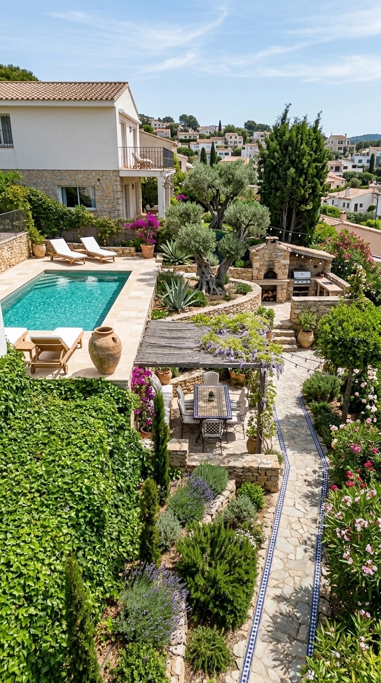 Mediterranean Yard Yard design — yard photo by GenRoom AI