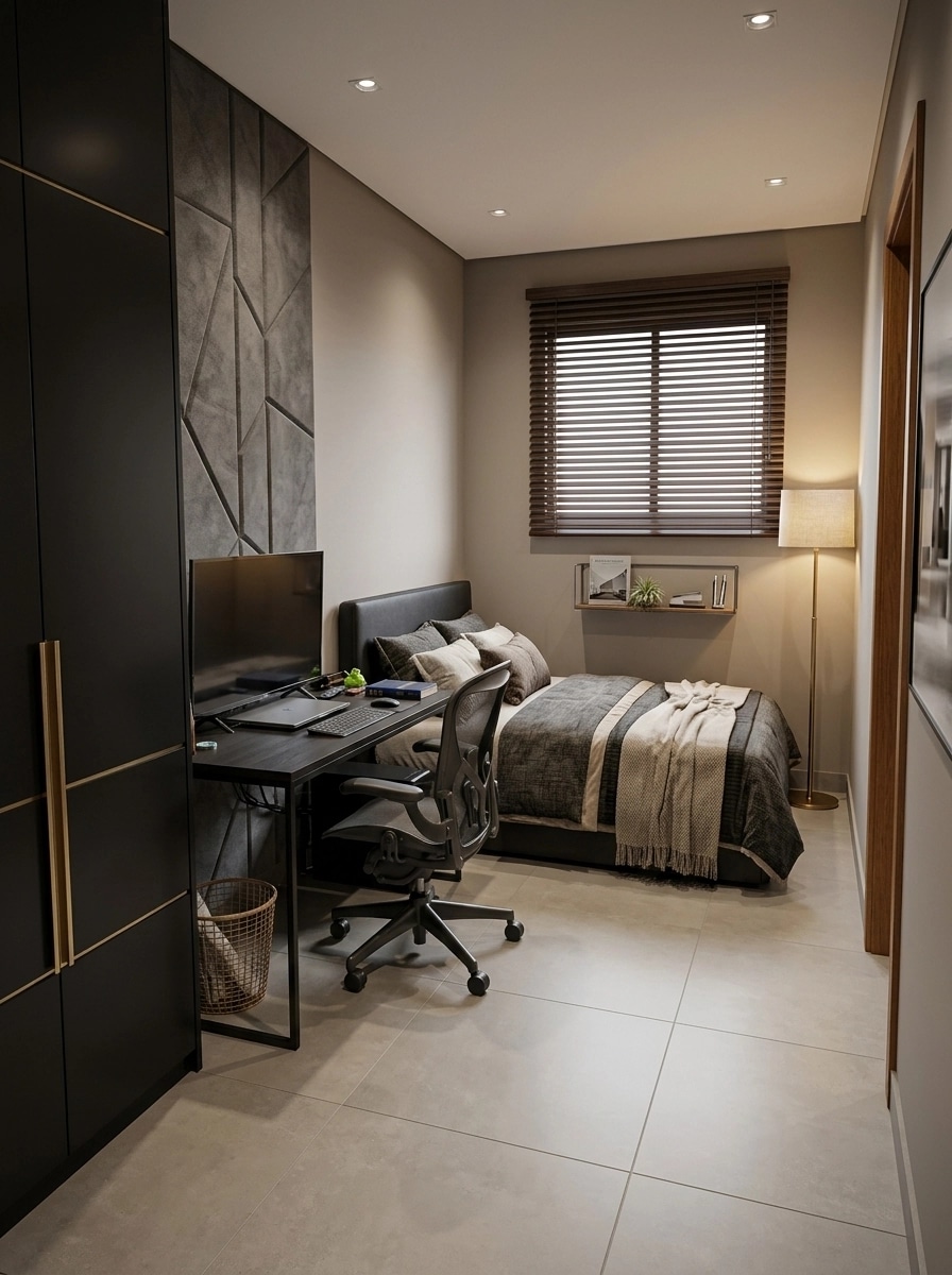 Contemporary Bedroom design — interior photo by GenRoom AI