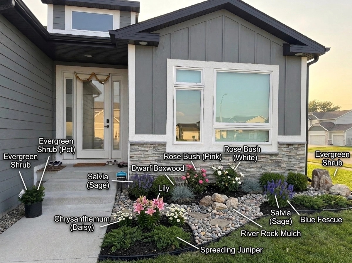 Yard design in no_style style — photo by GenRoom AI