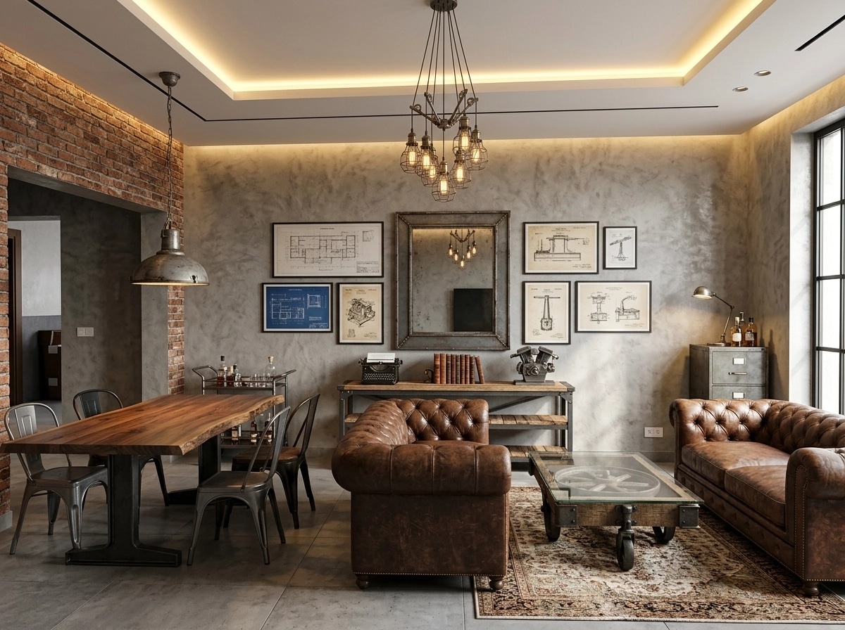 Interior design in Loft / Industrial style — other by GenRoom AI