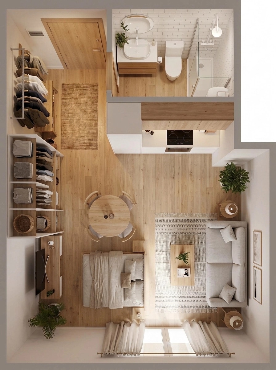 Scandinavian Living Room design — interior photo by GenRoom AI