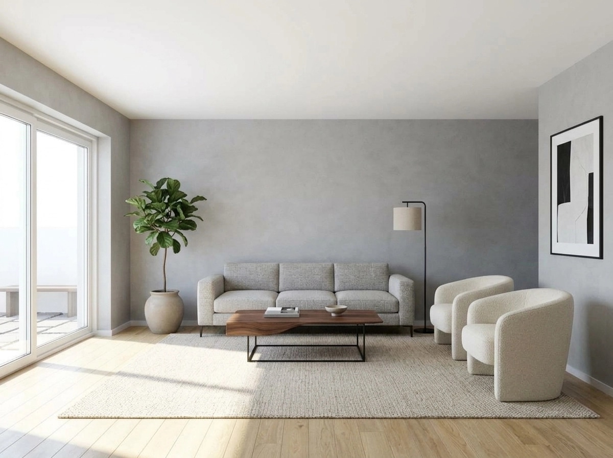 Minimalism Living Room design — interior photo by GenRoom AI