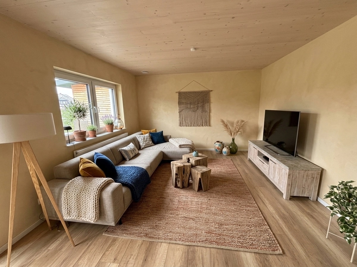 Mediterranean Living Room design — interior photo by GenRoom AI
