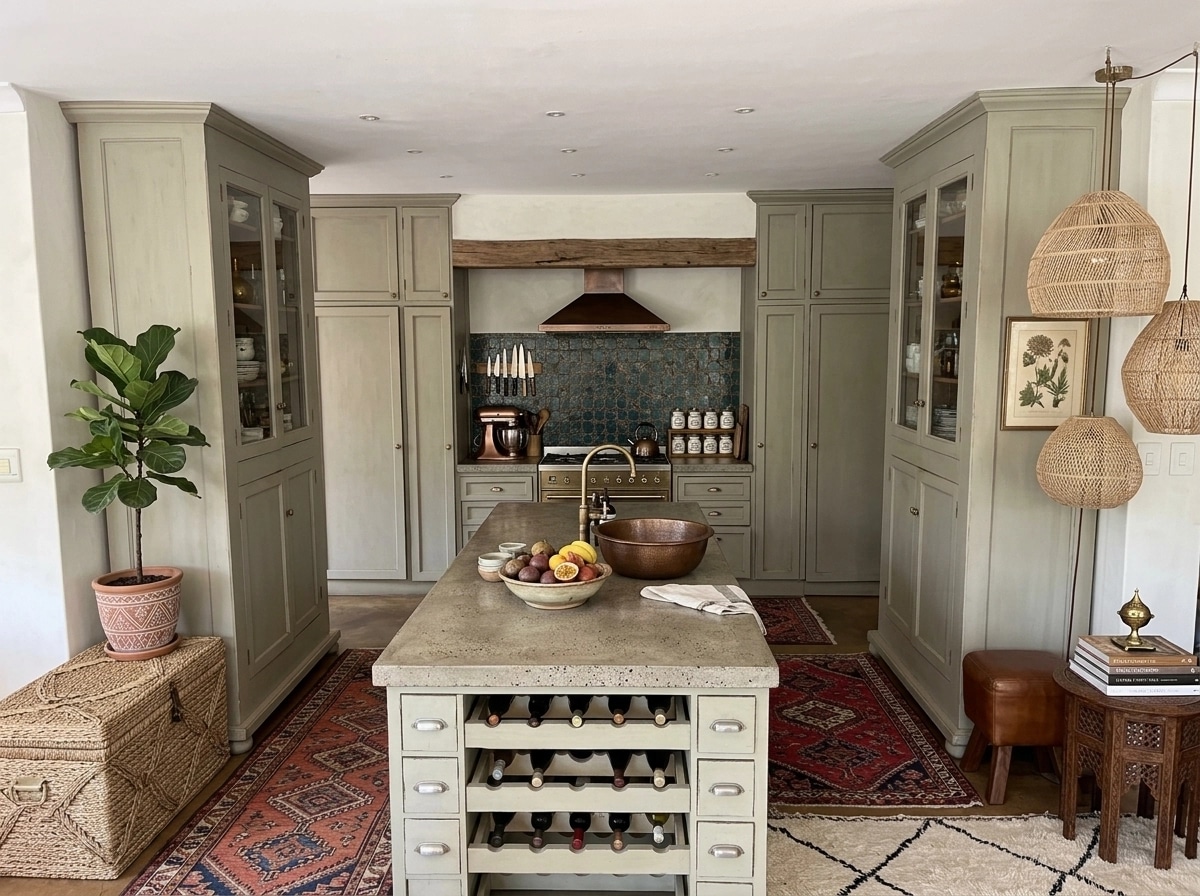 Bohemian Kitchen design — interior photo by GenRoom AI