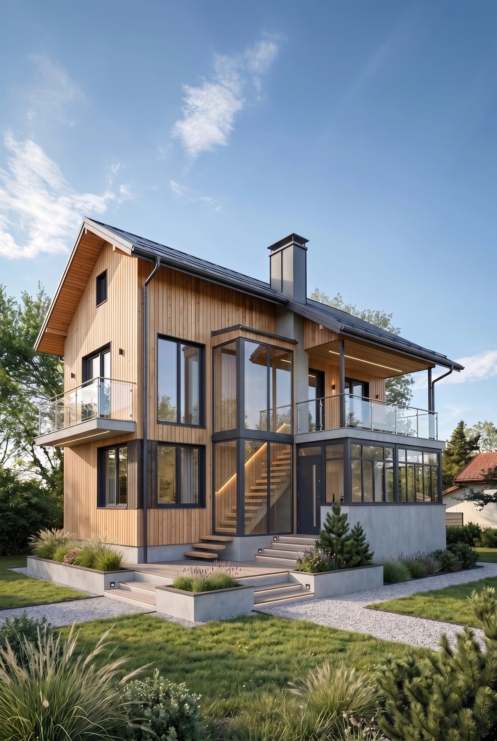 Scandinavian Facade Facade design — facade photo by GenRoom AI