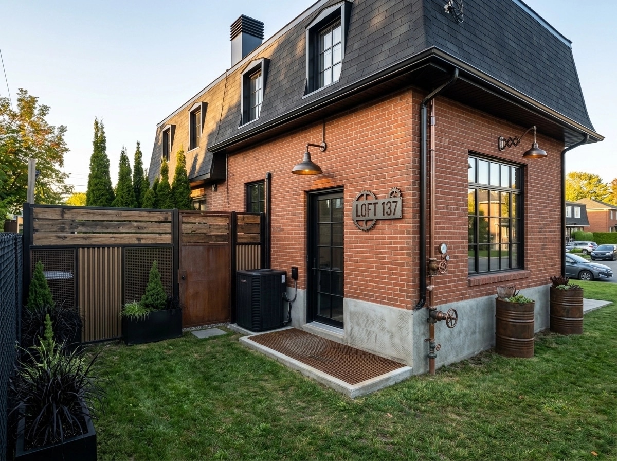 Facade design in Loft Facade style — photo by GenRoom AI