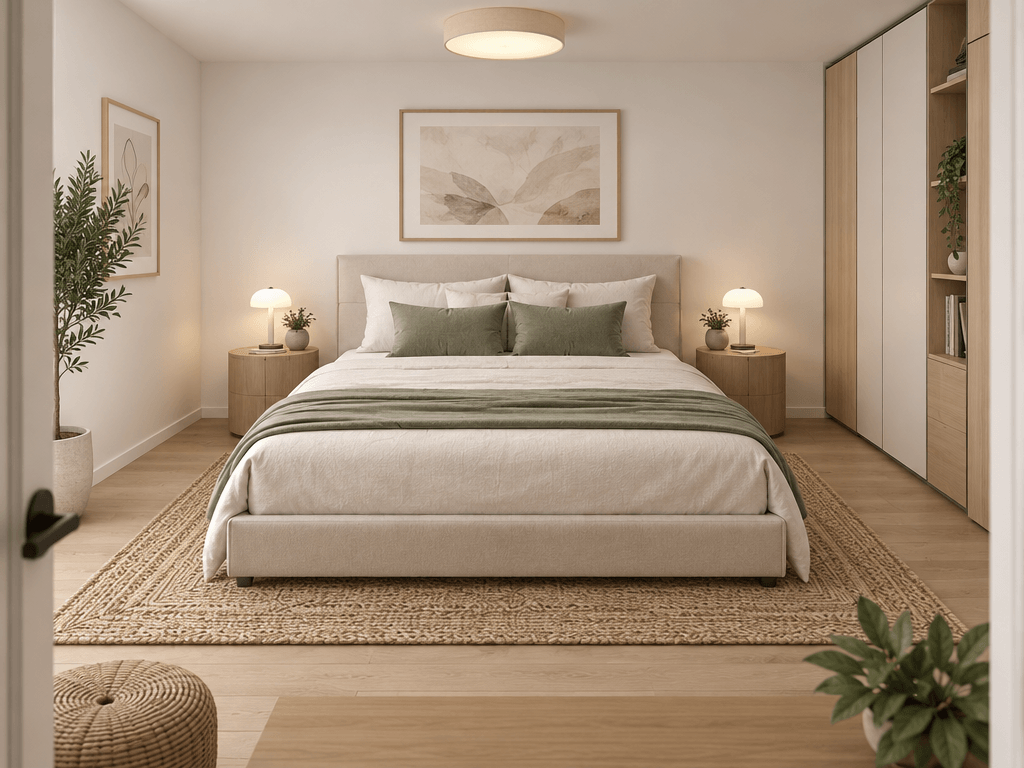 Interior design in Scandinavian style — Bedroom by GenRoom AI